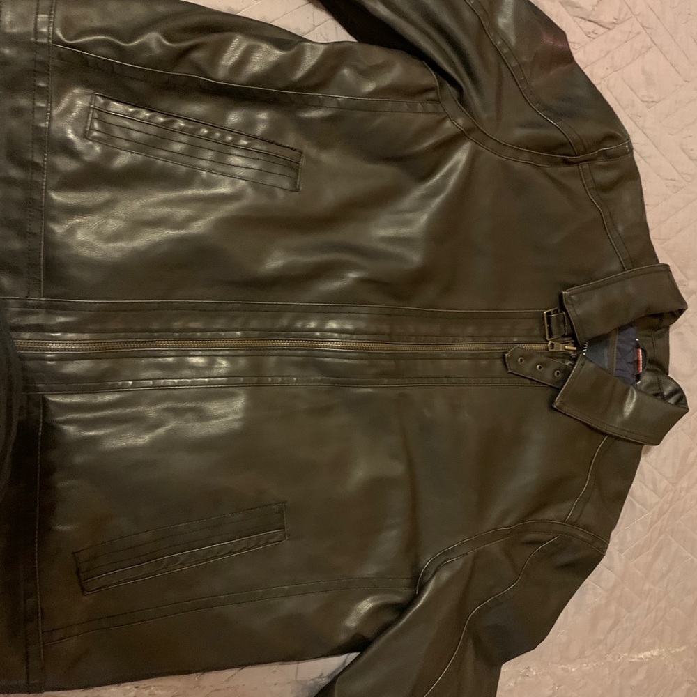 Tommy Hilfiger Faux leather Aviator Jacket
